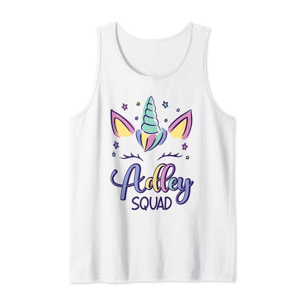 First Name Adley Personalized Adley Squad Tank Top