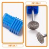 minkissy 3 Pcs Nail Polisher Diamond Tipped Drill Bit Cuticle