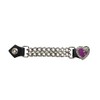 Billys Biker Gear Purple Heart with Chrome Rose Vest Extenders