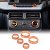 MACHSWON Car Centre Console Button Circle Cover Air Conditioner Volume