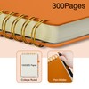 Simind Top Spiral Notebook 5x7 Leather Steno Pad 300 Pages