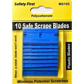 MINISCRAPER® 10 Plastic Double Edged Razor Blades Polycarbonate