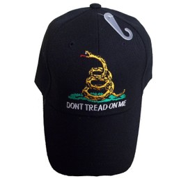 Ruffin Gadsden Flag Baseball Cap - Black - Dont Tread On Me