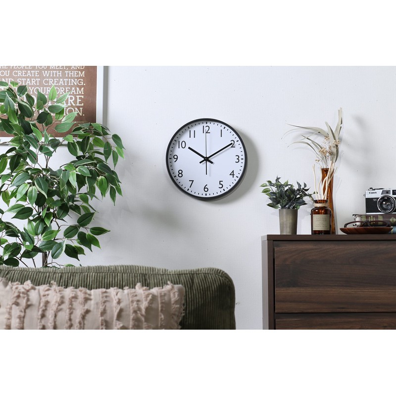 Fuji Boeki Wall Clock, Width 9.8 x Depth 1.6 x
