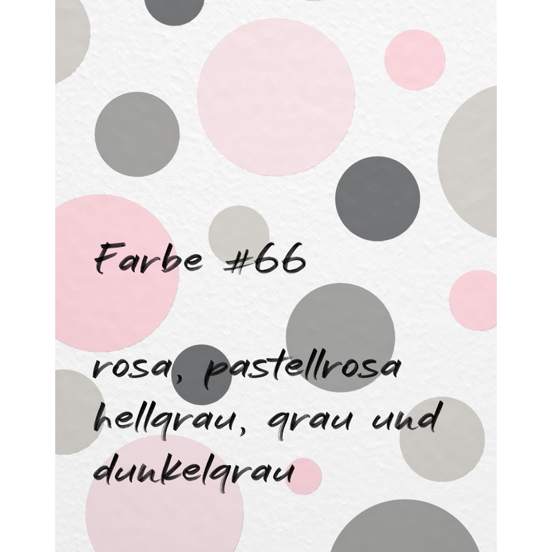 WANDfee Wall Sticker Dots I Pastel Pink Grey I Wall