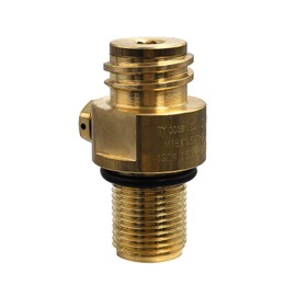 Aopkeo Soda Water CO2 Cylinder Valve M18x1.5 Bottle Replaceable Adapter ON/OFF Refill TR21-4