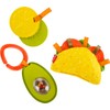 Fisher-Price Baby Toys Taco Tuesday Set, 3 Pretend Food Rattle