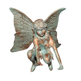 Suffolk Fairies Homestyles Butterfly Fairy Figurine #96202 Garden Statue Bronze Patina