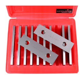 Accusize Industrial Tools 1/8'' Thickness 10 Pairs Precision Parallel Sets, 5'' Length, EG10-1405