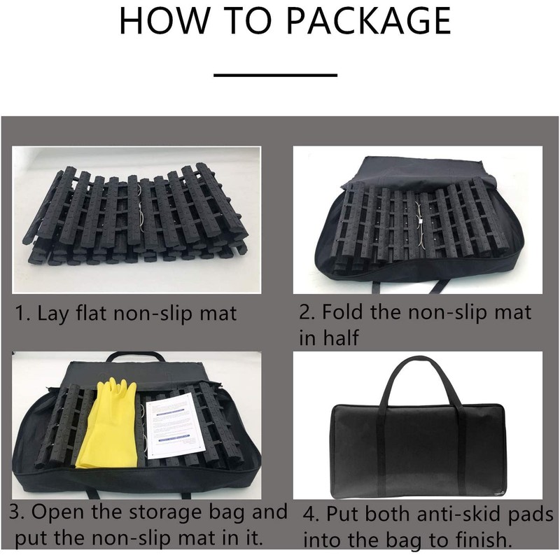 Tire Traction Mat, Portable Emergency Devices for Snow, Ice, Mud,