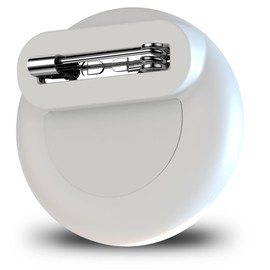 for AirTag Holder for Kids with Invisible Pin, Anti Lost, Lightweight GPS Tracker Case for Air Tags-1 Pack with Waterproof Cover for Child,Baby,Elderly,Luggage,Shoe,Clothes,Backpack (White)