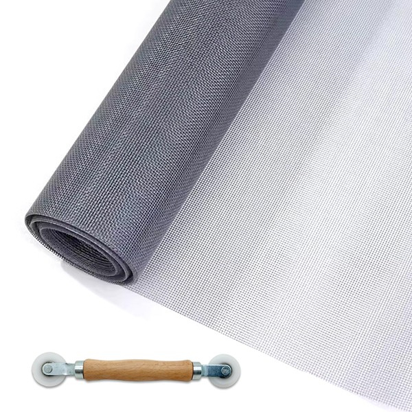 MAISHI Windows Screen and Screen Door Replacement Kit –Gray,36in ×