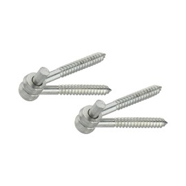 National Hardware N131-136 295 Screw Hook/Eye Hinges in Zinc Plated, 2 Pack