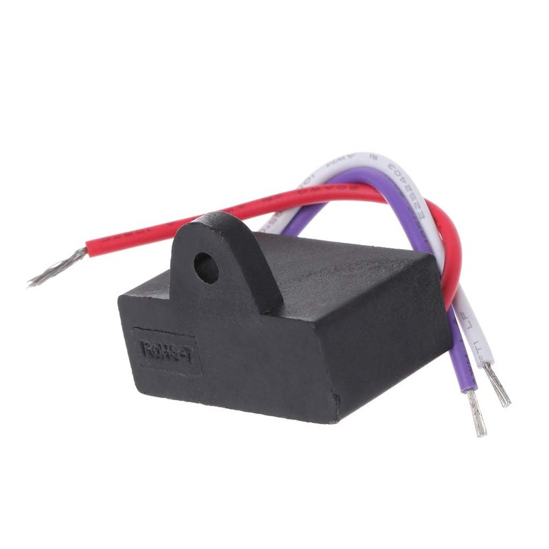 SUCHUANGUANG Black CBB61 1.5uF+2.5uF 3 Wires 250V 50/60Hz Capacitor for