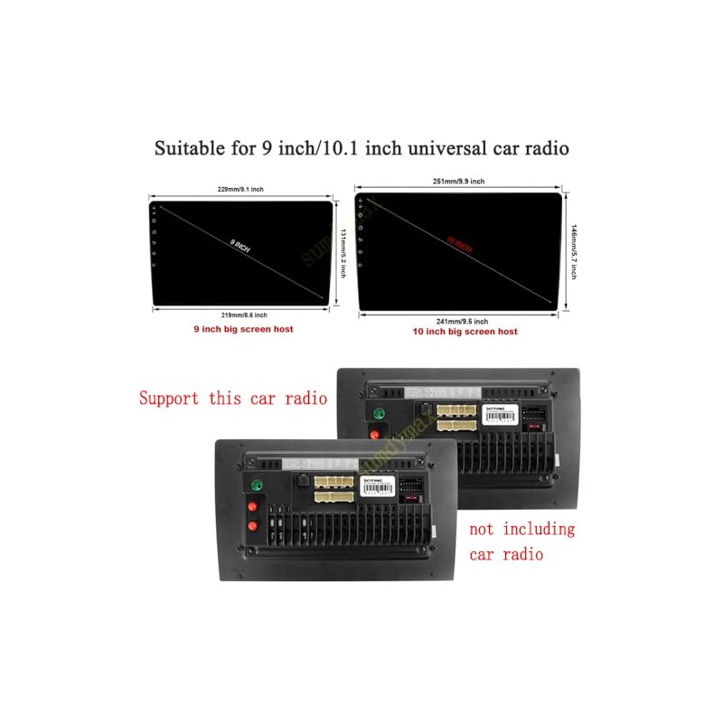 Fits for Toyota 4 Runner 2010-2019 Black Car Radio Stereo