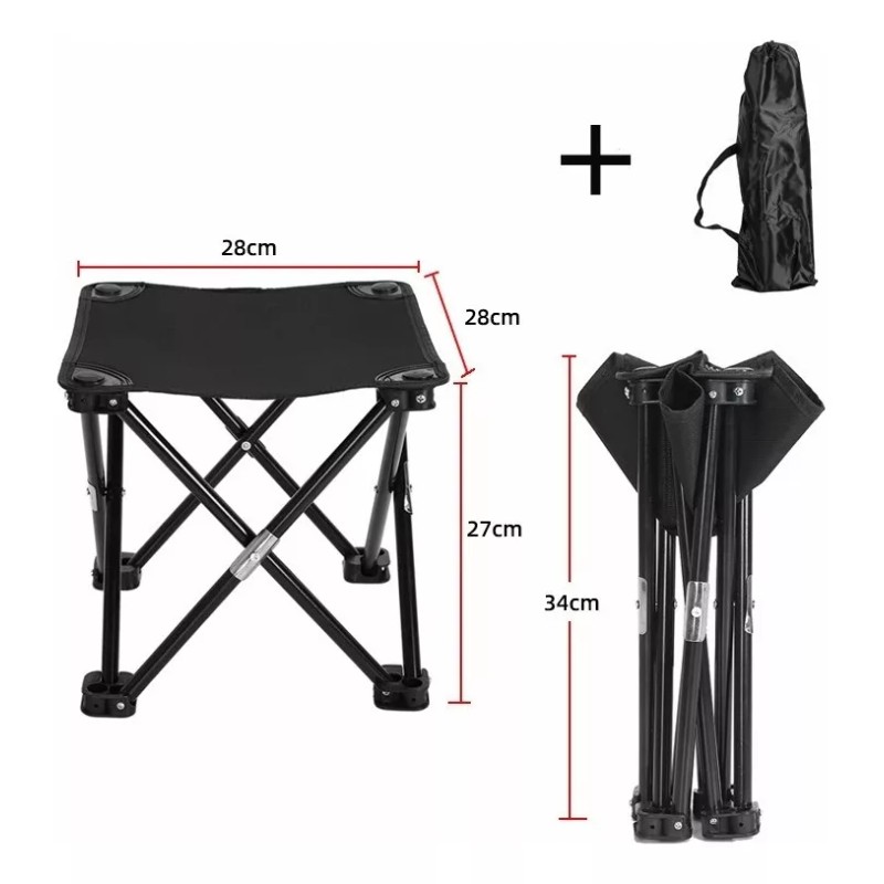 Shuang.W Metal Camping Portatil Para Playa Campo Sillas Plegables