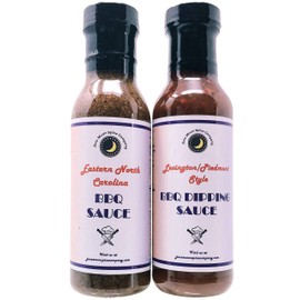 Premium | BBQ Sauce | Variety 2 Pack Vinegar Based BBQ Sauce | Piedmont Style Dipping Sauce | Eastern North Carolina BBQ Sauce