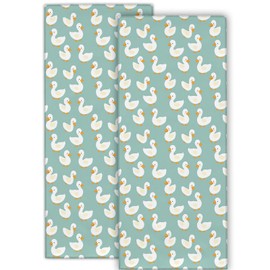 cromcu Cute Duck Hand Towel for Bathroom 2 Pack, Soft Microfiber Polyester Face Towels Soft Absorbent for Spa Bath Gym Kitchen, Hand Towels Set Decorative Hotel Decor Gifts, 14x28 in