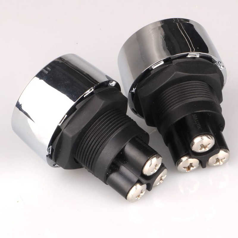 Gebildet 2pcs Universal SPST 12V-24V/50A Press Start Ignition Switch, LED