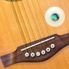 Blisstime 6pcs Guitar Bone Bridge Pins Replacement Parts with Abalone