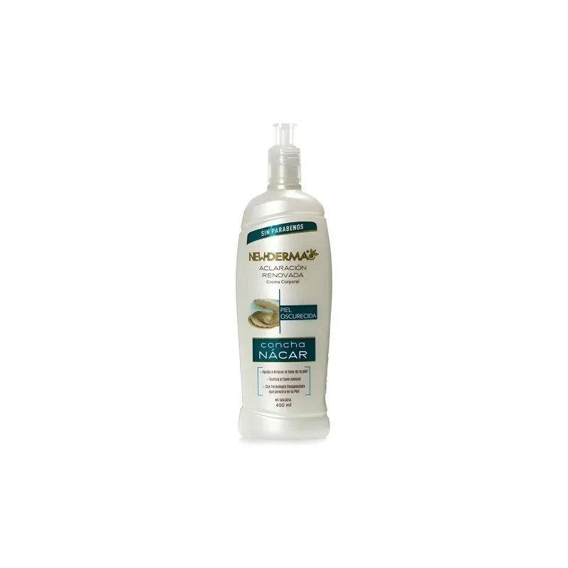 Crema Corporal NewDerma Aclaración Concha Nácar 400ml