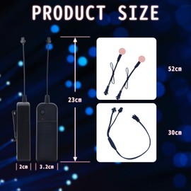 YnGia 2pcs 20mm EL Panel Light Electroluminescent El Leaf Panel Light Round DIY Cuttable Backlight Neon Leaf for Cosplay Party Mask Eyes Superhero Helmet Decoration (White)