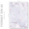 Writing Paper Marble & Structure Marble Lilac – DIN A5