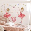 Ballerina Wall Stickers,Fairy Stickers,Princess Wall Decals Detachable Ballet Girl Decoration