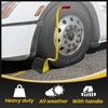 ROBLOCK 2 Pack Heavy Duty Rubber Wheel Chocks with Handle