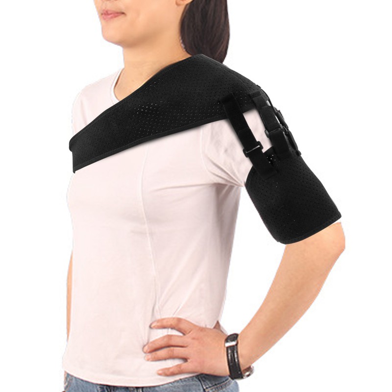 Recovery Shoulder Brace Polyurethane Adjustable Size Breathable Shoulder Stability Support