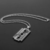 Feidiao Music Band Judas Priest Necklace Razor Blade Shape Pendant