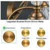 Ditoon Brass Vanity Light, Farmhouse Brushed Gold Bathroom Light Fixtures,