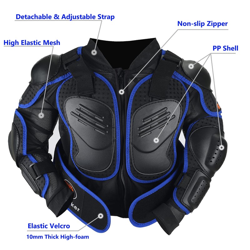 Dirt Bike Gear for Youth Motorcycle Jacket with Armor Chest