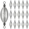 Inline Trolling Weights with Swivel Anti-Twist Egg Sinker Design