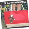 Toyvian Sloth Keychain Backpack Pendant Plush Keychain Charm Bag Hanging
