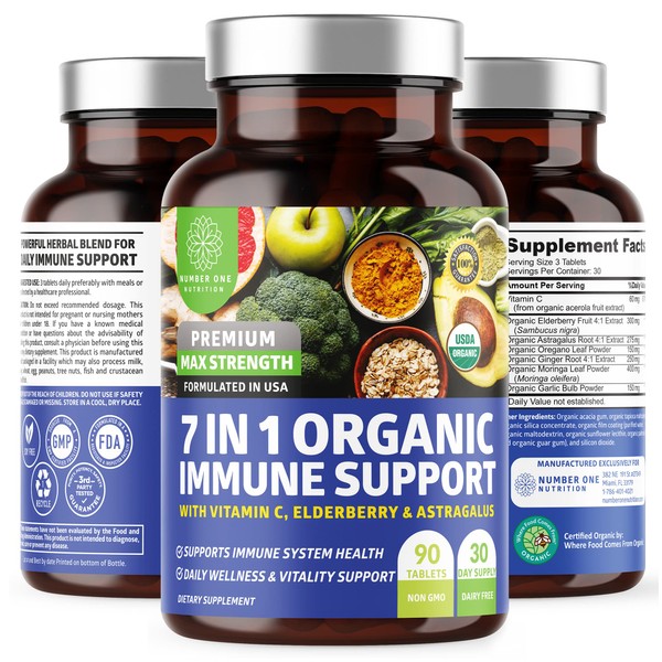 N1N Premium 7 in 1 Immune Support Supplement [100% USDA