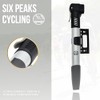 Six Peaks Cycling Mini Hand Tyre Pump, Ultra-Compact, High-Pressure, Easy-to-Use