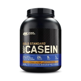 Optimum Nutrition Gold Standard 100% Micellar Casein Protein Powder, Slow Digesting, Helps Keep You Full, Overnight Muscle Recovery, Chocolate Peanut Butter, 4 Pound (Packaging May Vary)