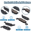 Yerbay Brake Pads Front/Rear Kit for Kawasaki VN900 Vulcan Classic