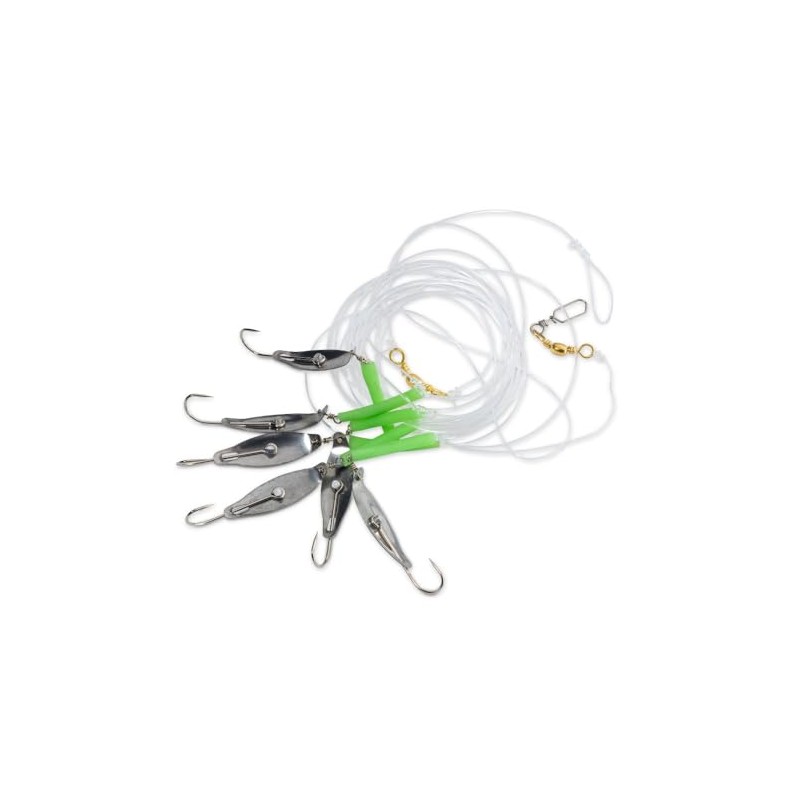 AQUANTIC Redfish System, 5.60m Length, 6 Metal Hooks 2/0, Deep