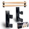Invech 2 Black Baseball Bat Holder, Baseball Bat Display Wall