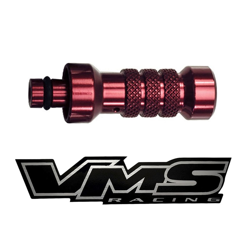VMS Racing RED Engine Oil DIPSTICK HANDLE in Billet Aluminum