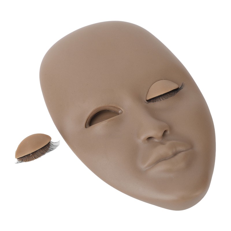 Lash Mannequin Head Reusable Soft Rubber 3D Effects Replaced Eyelids