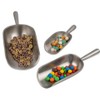 3-Piece Metal Ice Scoop Set - Cast Aluminum Scoops for