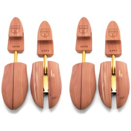 HOUNDSBAY Cedar Shoe Tree - Shoe Trees for Men & Women, Sneakers, Widener & Shaper