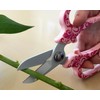 Chikamasa Chikamasa Florist Flower Shears Deluxe Arabesque Pattern Pink MF-9000PA