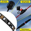 12PCS Motorcycle Led Lights with Brake Turn Signal,Underglow Light Kits