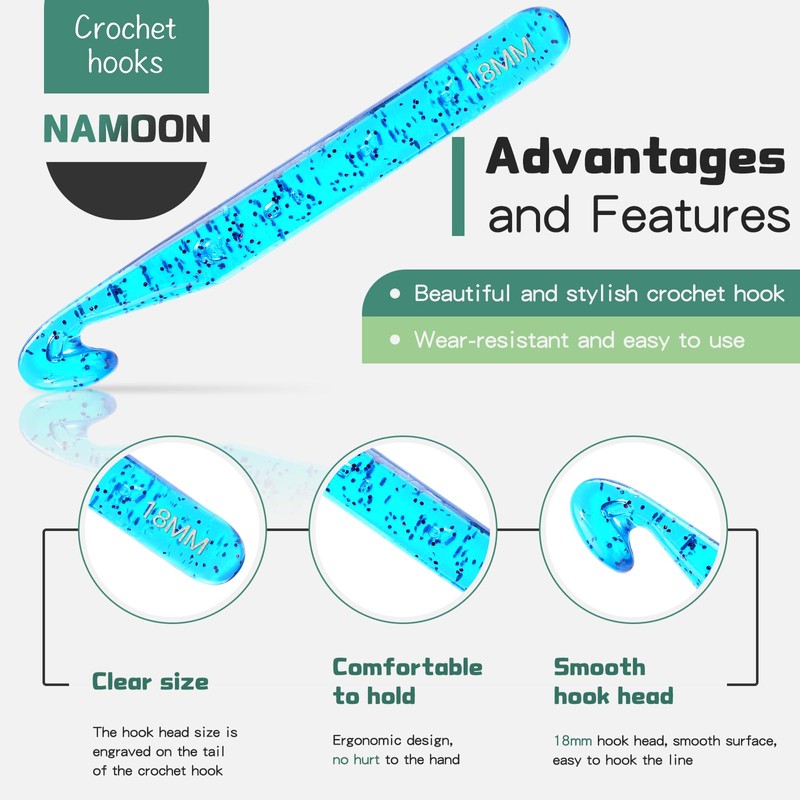 18mm Professional Huge Crochet Needles