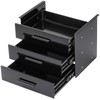 Menkxi 16 Inch Slide out Under Desk Drawer 3 Layer