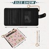 DOMIKING Pink Golf Bow Pattern Wallet for Women Bifold PU